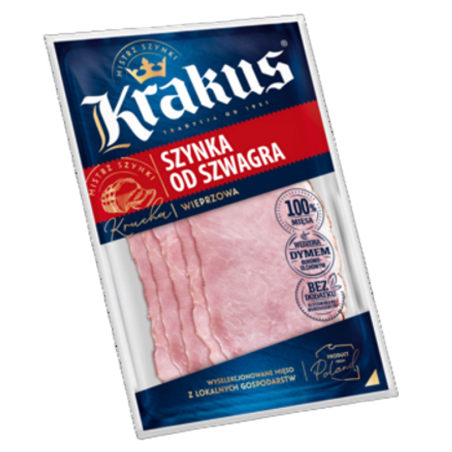Szynka od szwagra plastry 90g Krakus